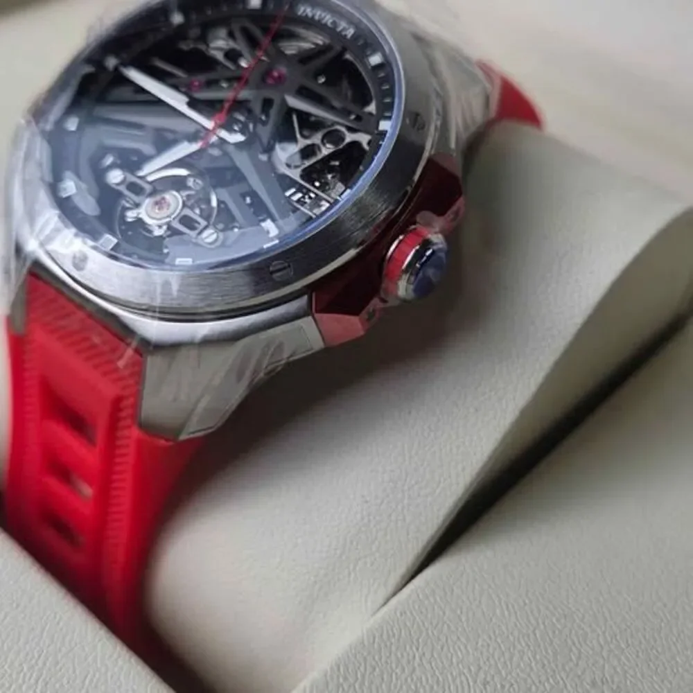 Invicta Celestial Adamastre Automatic Men's Watch w/ Skeleton Dial - 43mm, Red